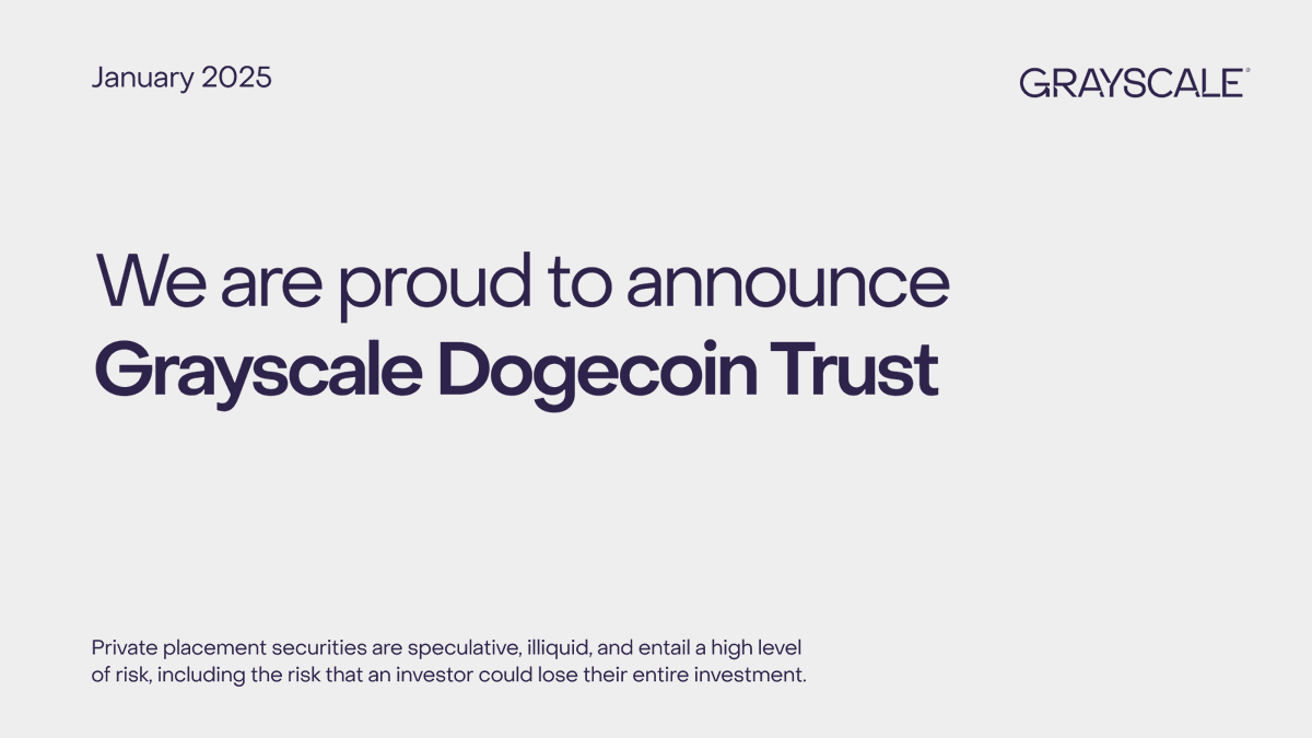 Grayscale Launches Dogecoin Trust With $49.7 Billion Market Cap for Accredited Investors