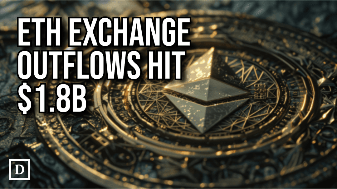 Ethereum Exchange Outflows Hit $1.8B Last Week