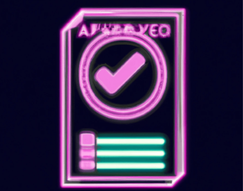A document with a stamp of approval