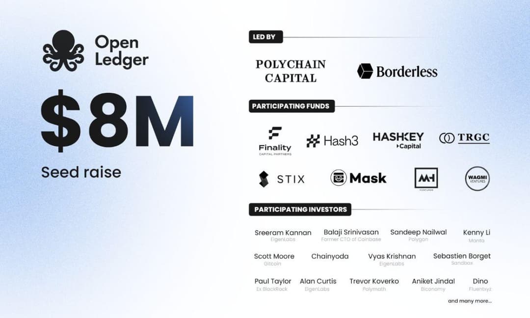 OpenLedger Raises $8M Seed Round Led by Polychain Capital and Borderless Capital