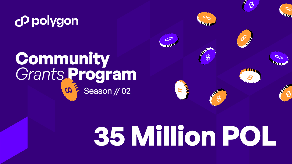 Polygon Launches Season 2 of Community Grants Program With 35 Million POL for AI, DePIN, and Memecoins
