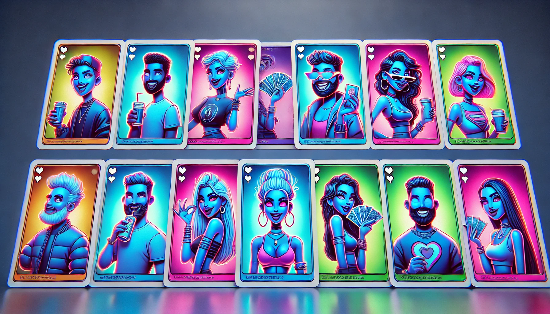 trading cards featuring influencers