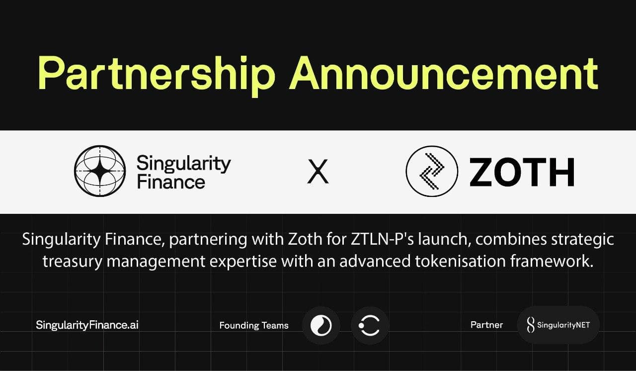 Zoth and Singularity Finance Launch ZTLN Prime to Bring Institutional Grade Funds On-chain