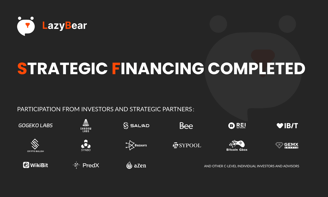 LazyBear Secures 4 Million USDT in Strategic Financing to Revolutionize Crypto Trading