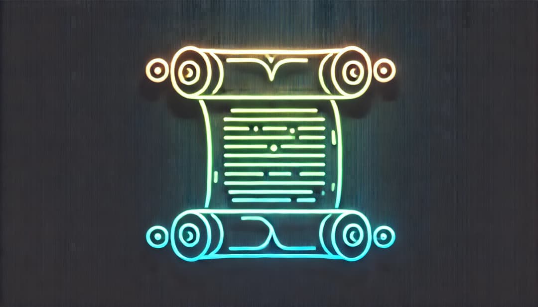 depiction of a scroll