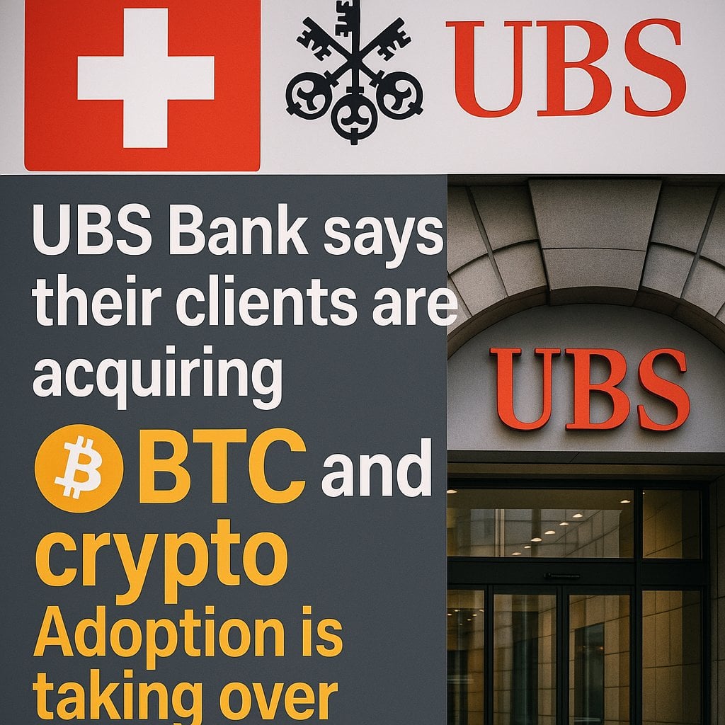 UBS $1 Trillion Bank Says Wealthy Clients Allocate Up to 5% to Bitcoin as Price Nears $200,000, Market Cap $20 Trillion