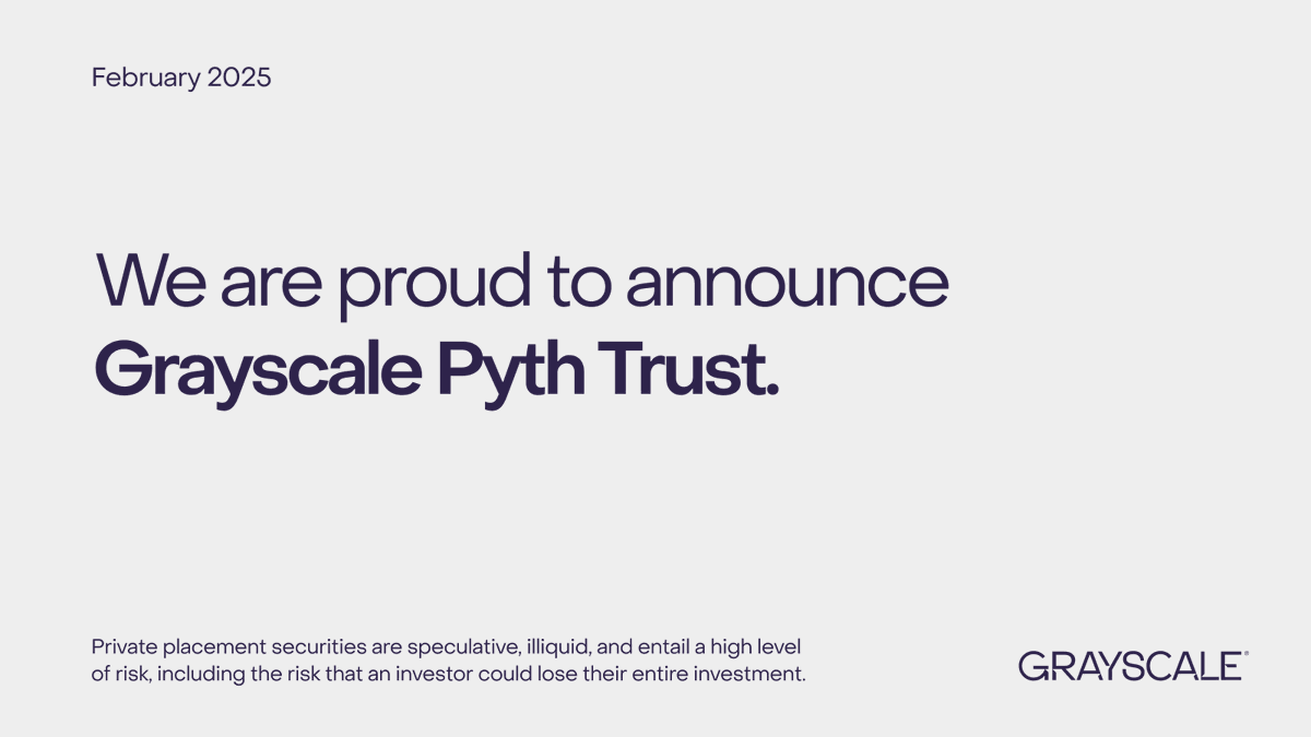 Grayscale Launches Pyth Trust for $PYTH Token in Solana Ecosystem