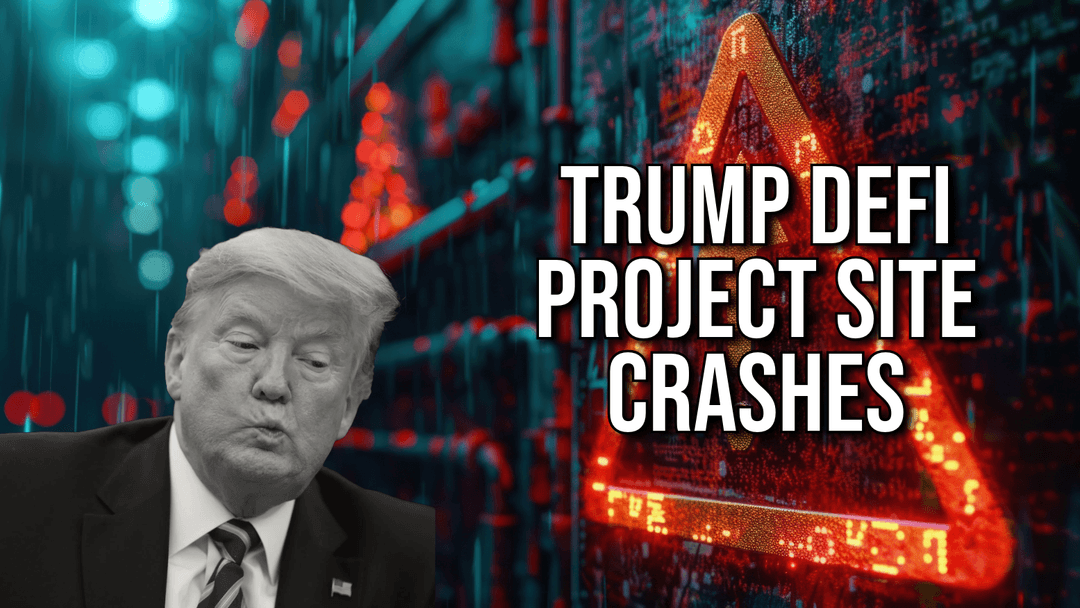 trump with site crashing