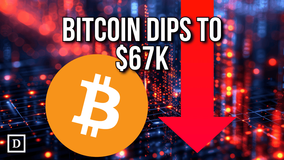 btc logo with down arrow