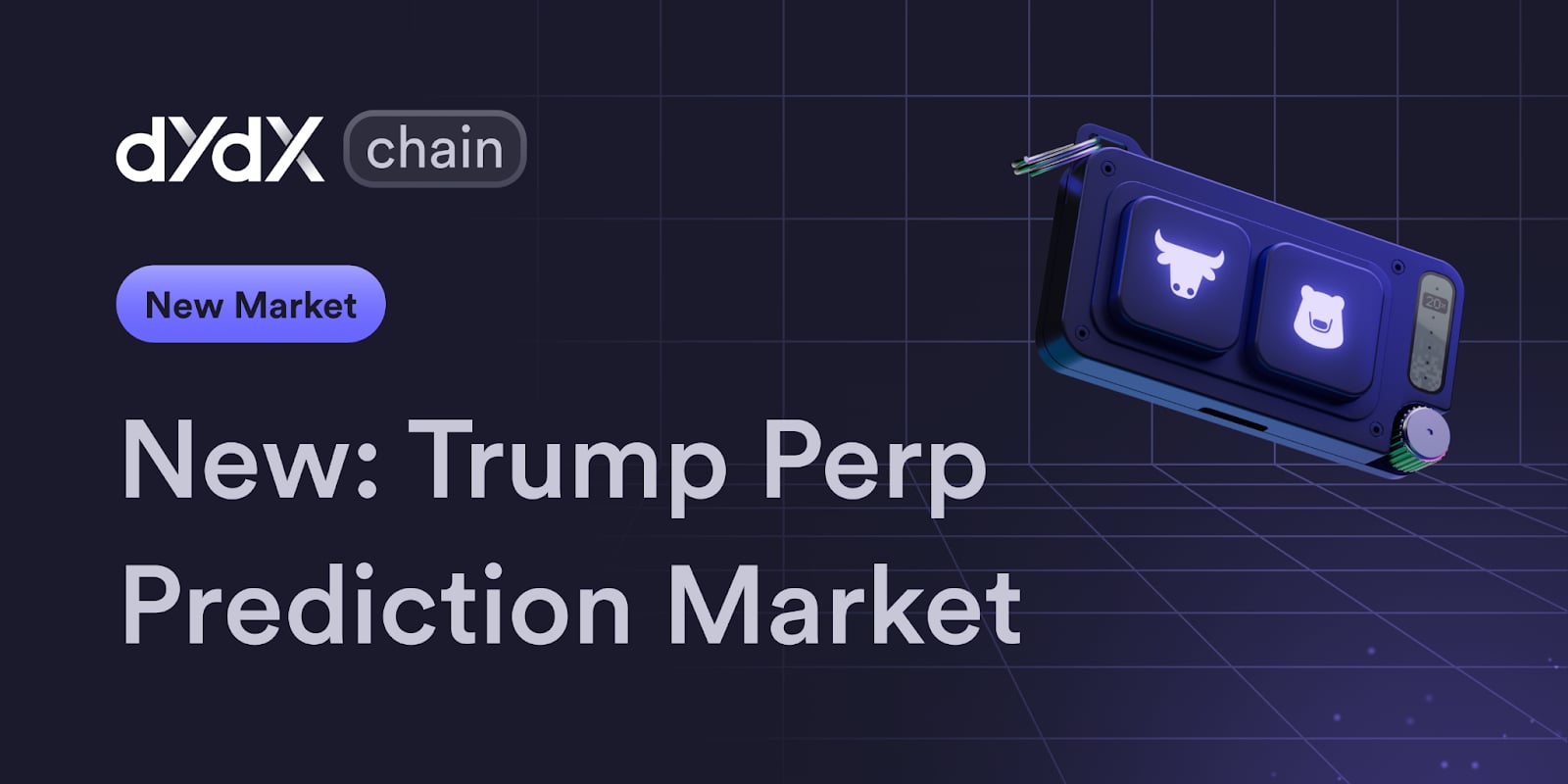 dYdX Launches Trump Prediction Market Perpetuals