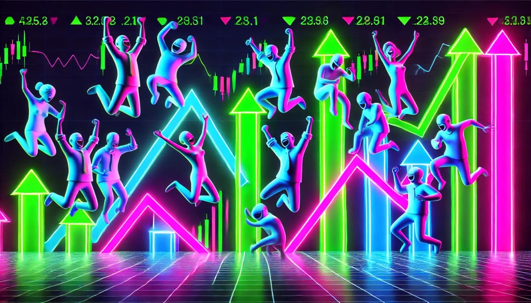 investors cheering a market rally