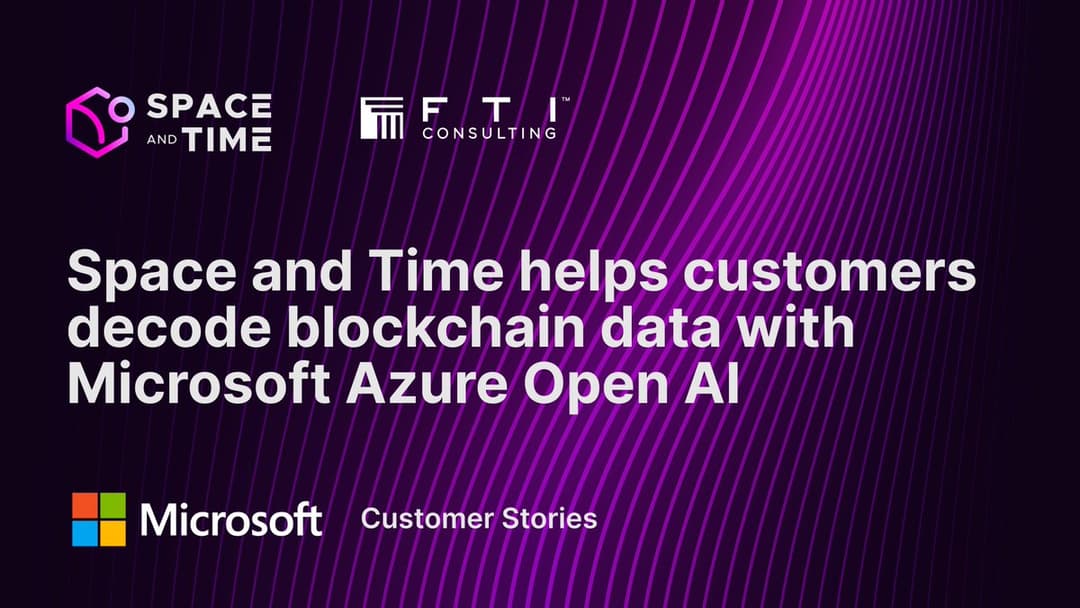 Microsoft Integrates Real-Time Bitcoin, Ethereum, and Sui Data via Space and Time; OKX Launches Bitcoin-Backed xBTC Token