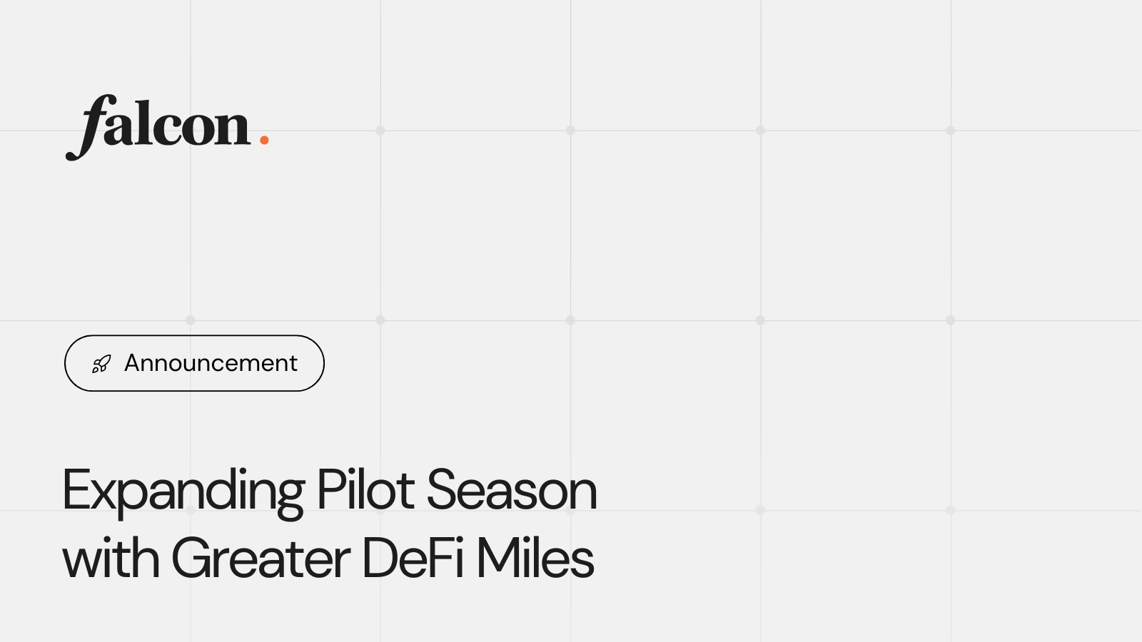 Falcon Finance Launches Miles Program to Reward DeFi Users of the Synthetic Dollar Economy