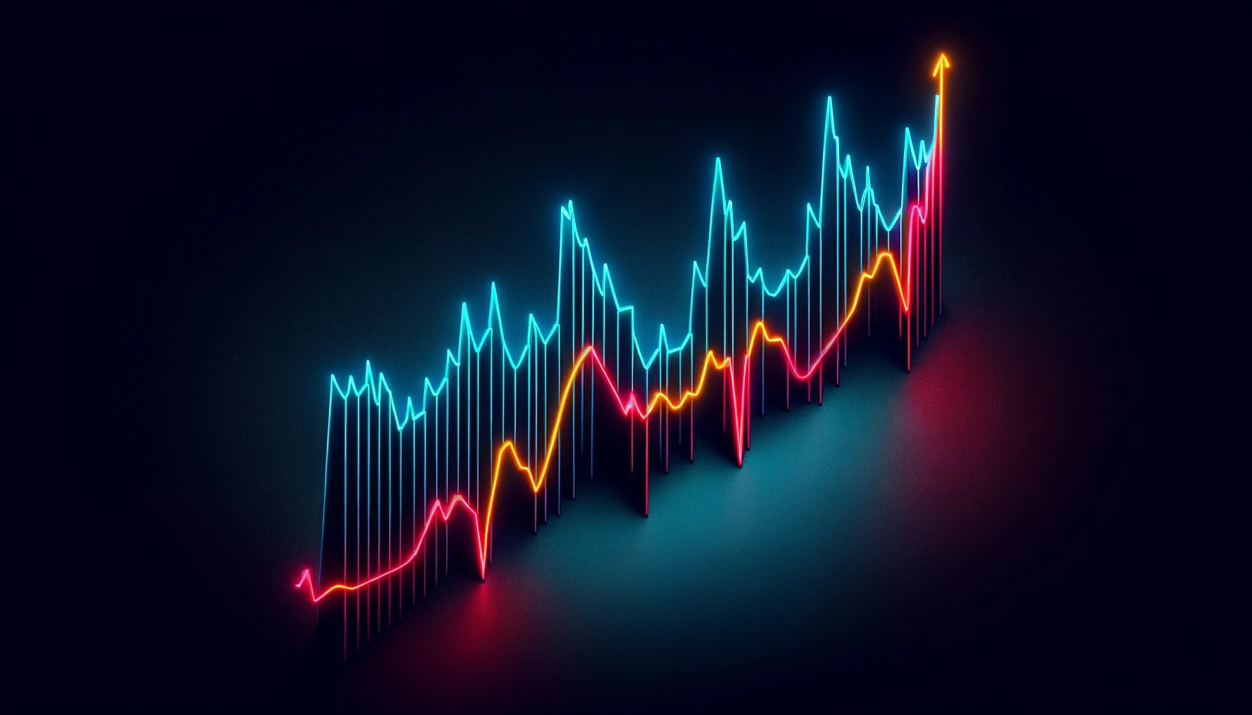 zigzagging line graph with sharp peaks and troughs