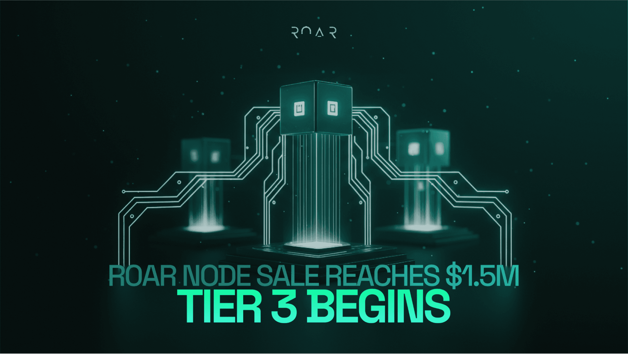 R0AR Node Sale Reaches $1.5 Million as Tier 2 Sells Out, Tier 3 Sales Begin