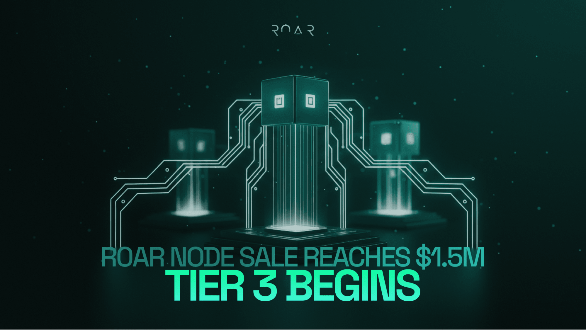 R0AR Node Sale Reaches $1.5 Million as Tier 2 Sells Out, Tier 3 Sales Begin