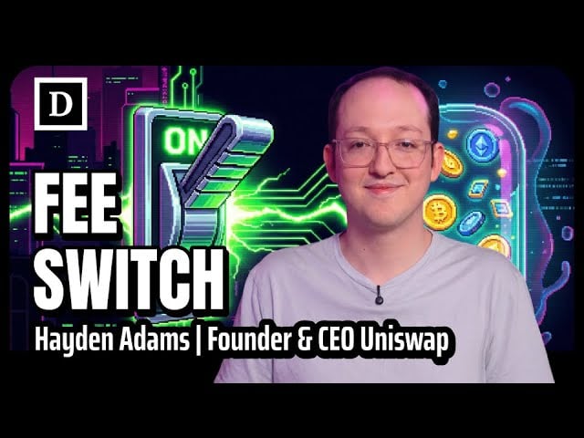 Uniswap is about to “turn on the switch.” with Hayden Adams