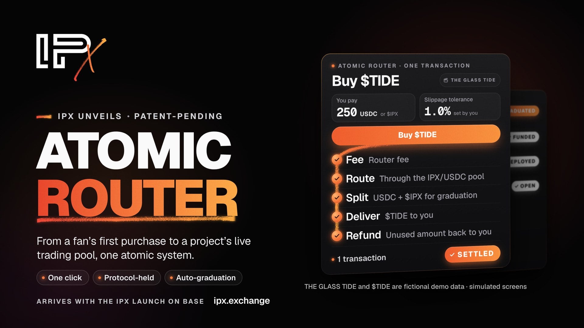 IPX Unveils Patent-Pending Atomic Router: Protected Capital in the Bonding Curve, Coinbase-Funded Rewards and Automatic Graduation Into Liquid Markets