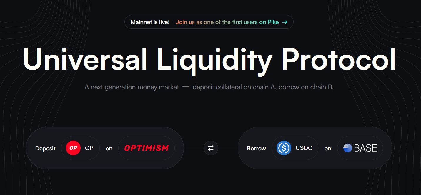 Universal Liquidity Protocol Pike Finance Goes Live Universal Liquidity Protocol Pike Finance Goes Live
